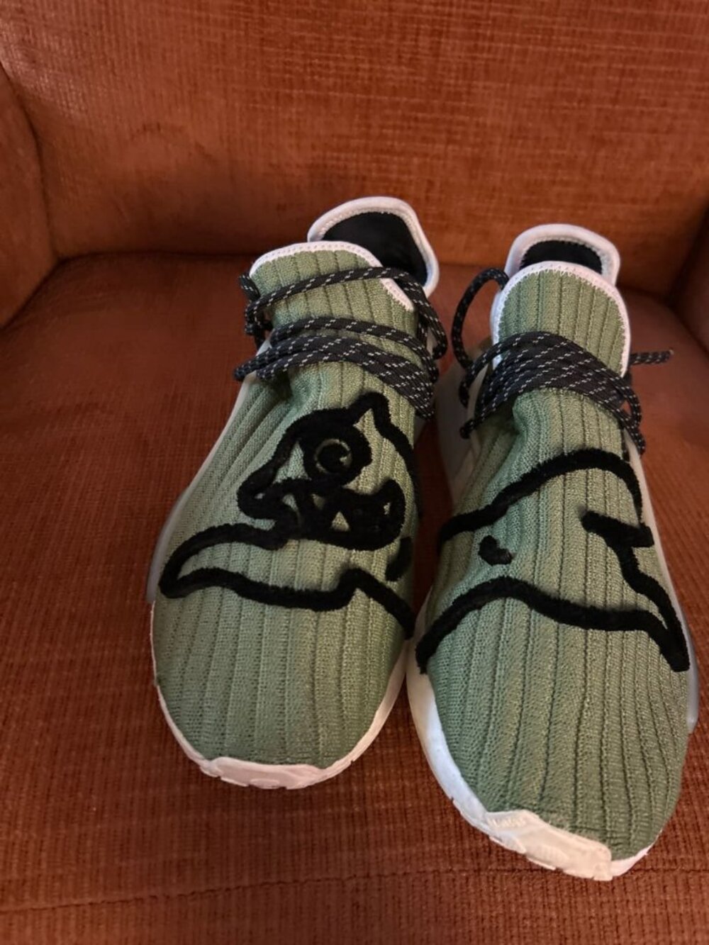 adidas Pharrell Williams Human Race NMD Hu Olive Green/Black/White Size US 11 U…